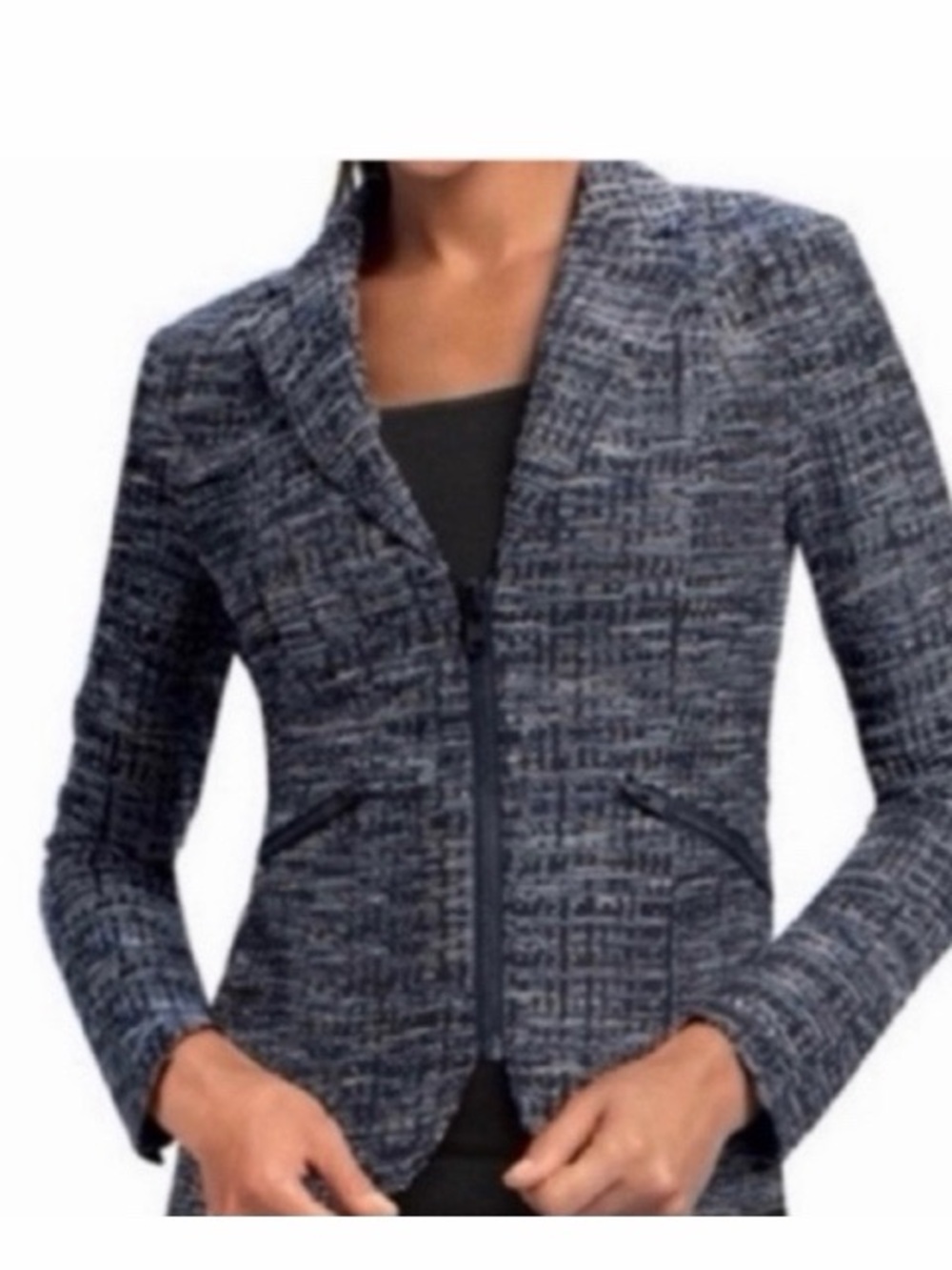 Cabi Midnight Mingle Textured‎ Tweed Blazer
